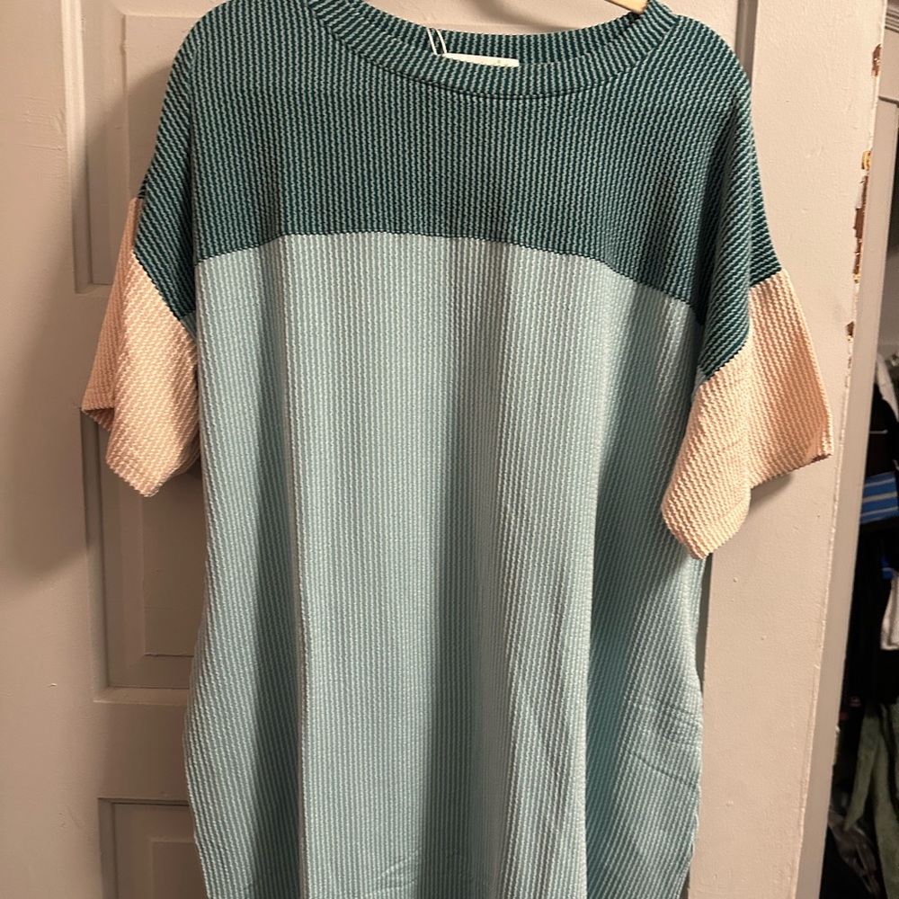Color Block Knit dress